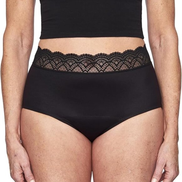 NWT Women’s Thinx For All Leaks High Waisted Period Underwear - Black - XL - Picture 4 of 7